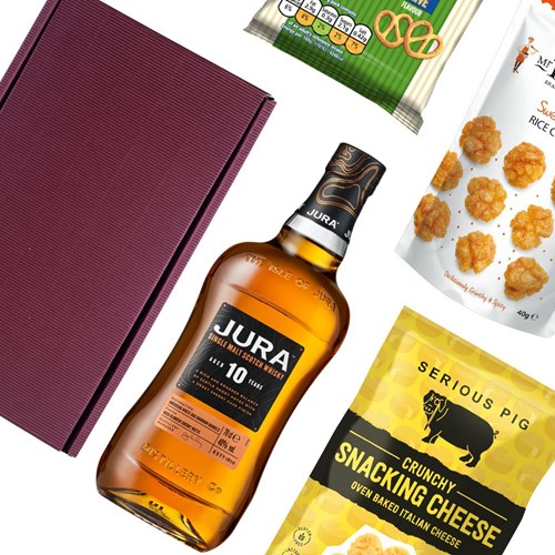Jura 10 Year Old Whisky Nibbles Hamper